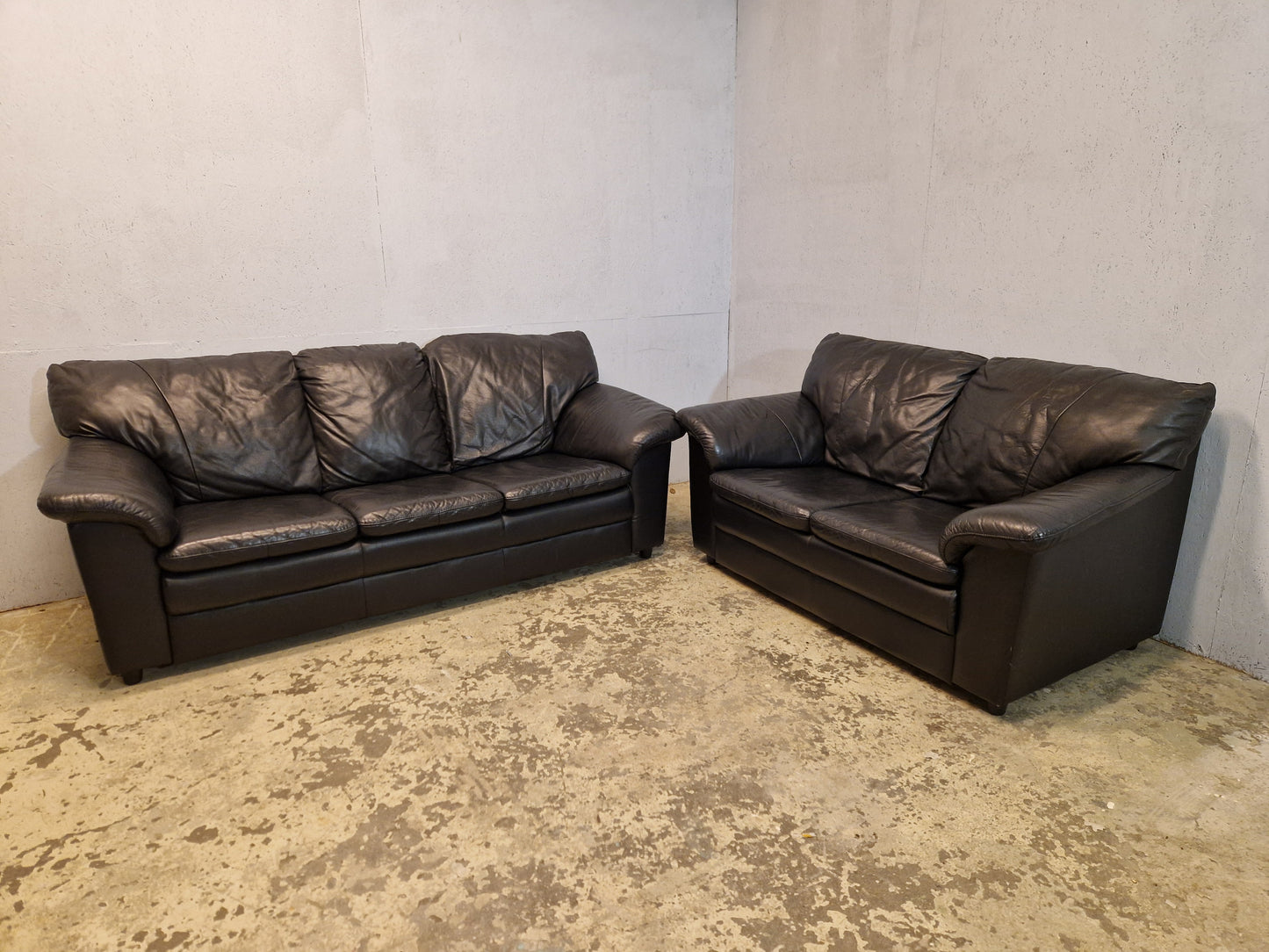 SKINNSOFA # 3 + 2 # FÅ MED GRATIS BORD # GRATIS FRAKT*
