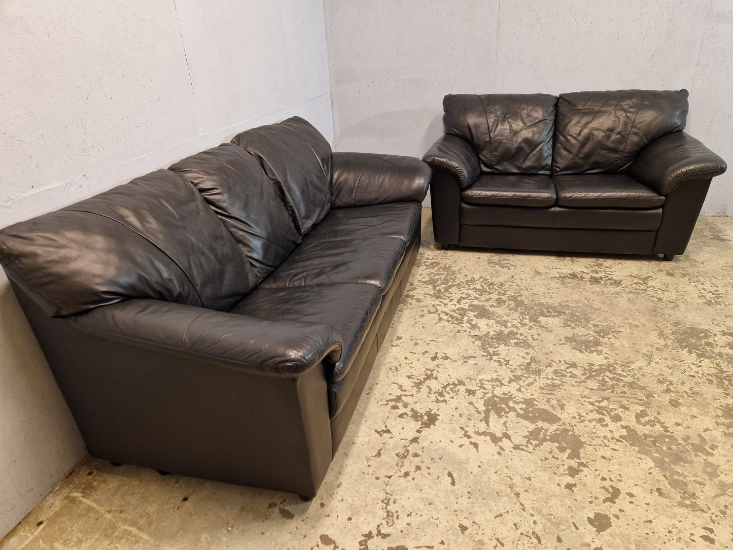 SKINNSOFA # 3 + 2 # FÅ MED GRATIS BORD # GRATIS FRAKT*