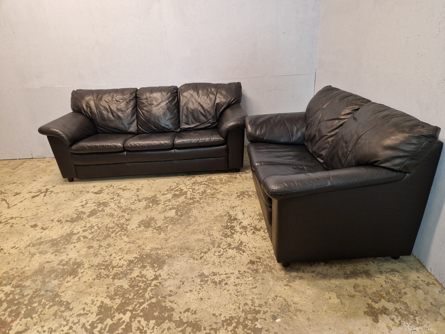 SKINNSOFA # 3 + 2 # FÅ MED GRATIS BORD # GRATIS FRAKT*