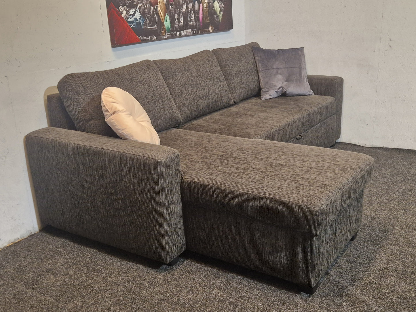 HJØRNESOFA # SOVESOFA # NYRENSET #GRATIS FRAKT*