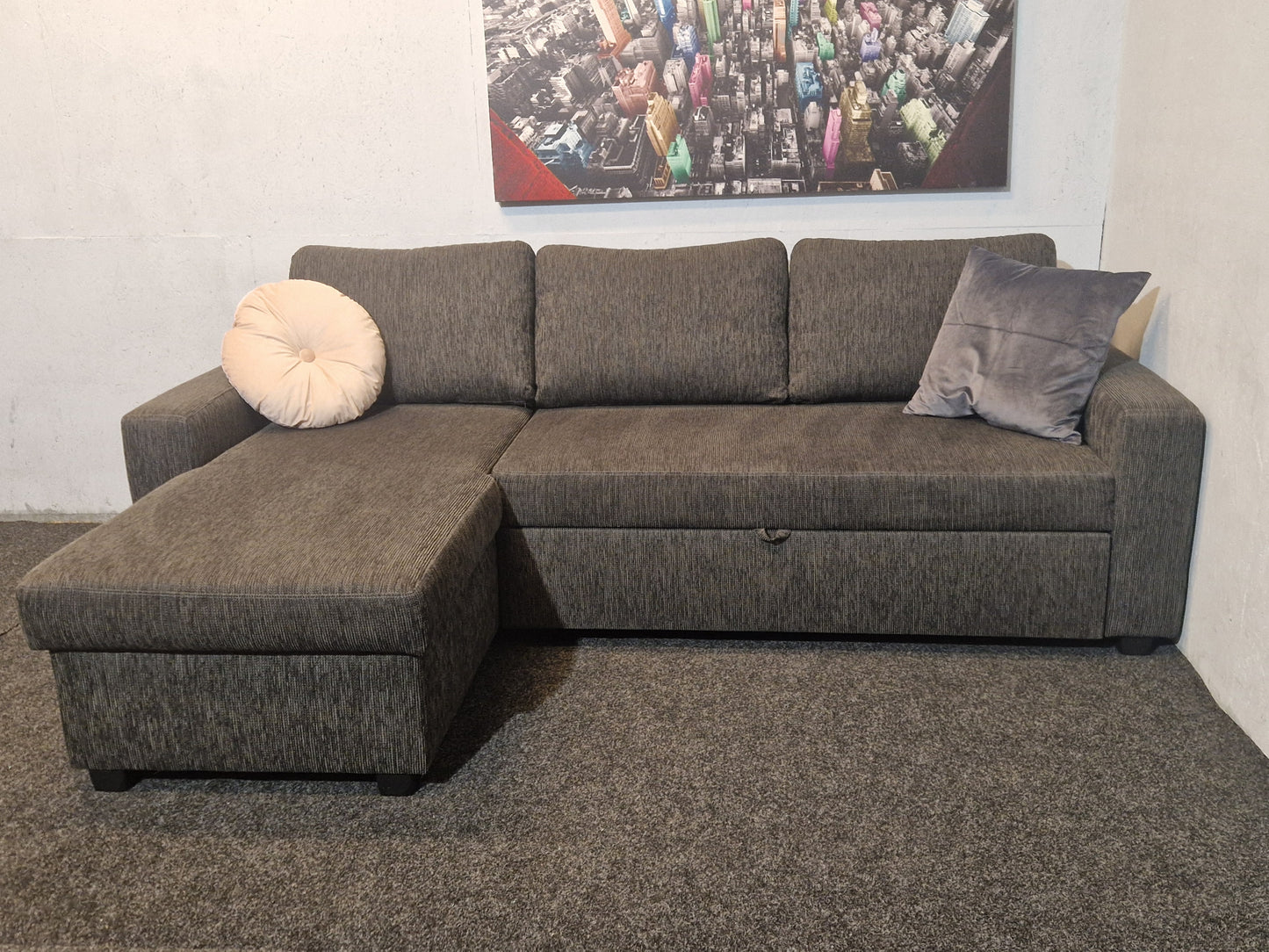 HJØRNESOFA # SOVESOFA # NYRENSET #GRATIS FRAKT*