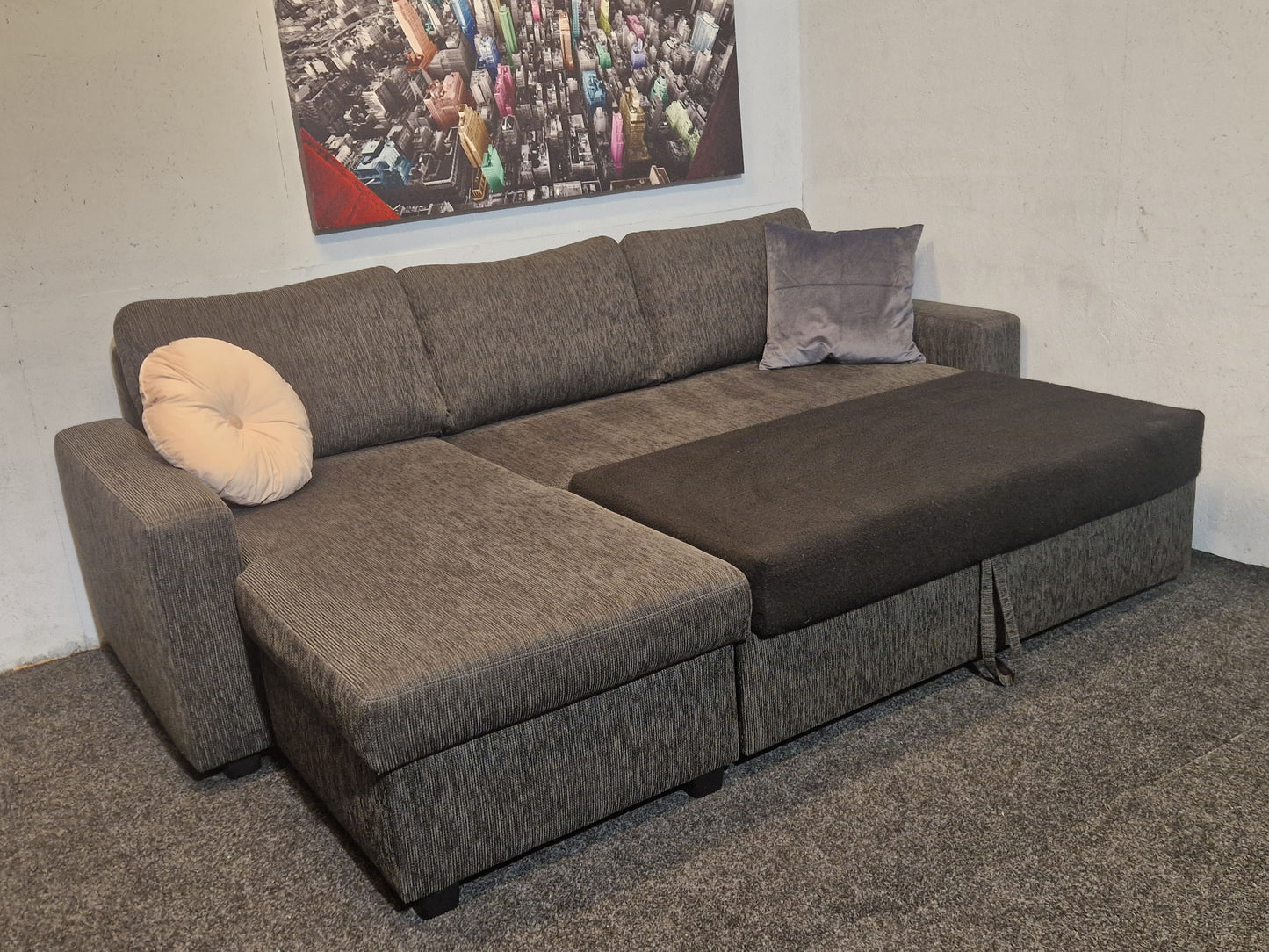 HJØRNESOFA # SOVESOFA # NYRENSET #GRATIS FRAKT*
