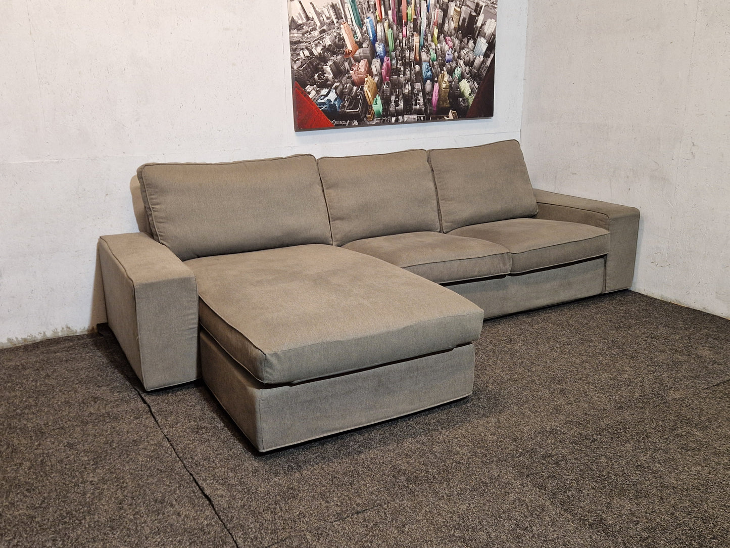 HJØRNESOFA # VENDBAR SJESELONG # NYRENSET # GRATIS FRAKT*