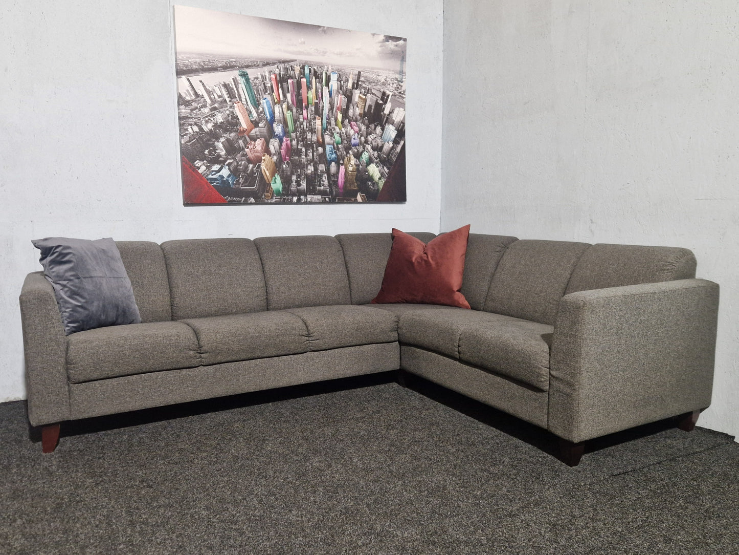 HJØRNESOFA # KORFU # NYRENSET # GRATIS FRAKT*