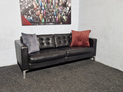 SOFA # IKEA KARLSFORS # SVART SKINN # GRATIS FRAKT*