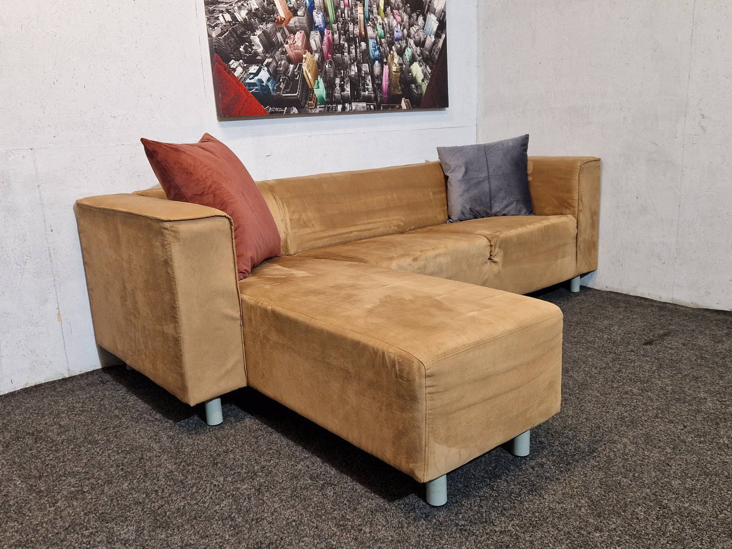 SOFA MED SJESELONG # NYRENSET # GRATIS FRAKT*