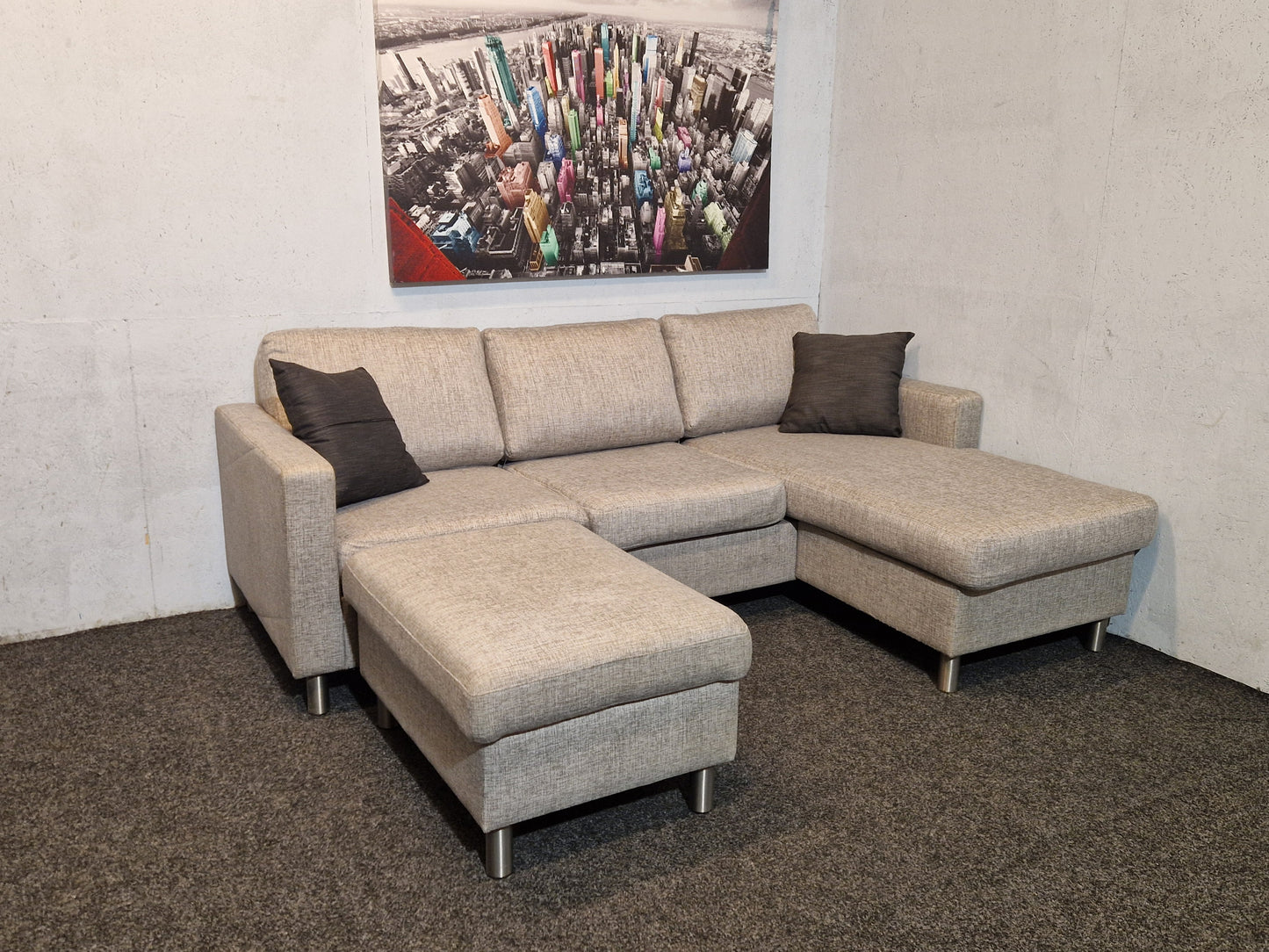HJØRNESOFA # SJESELONG # PUFF # GRATIS FRAKT*
