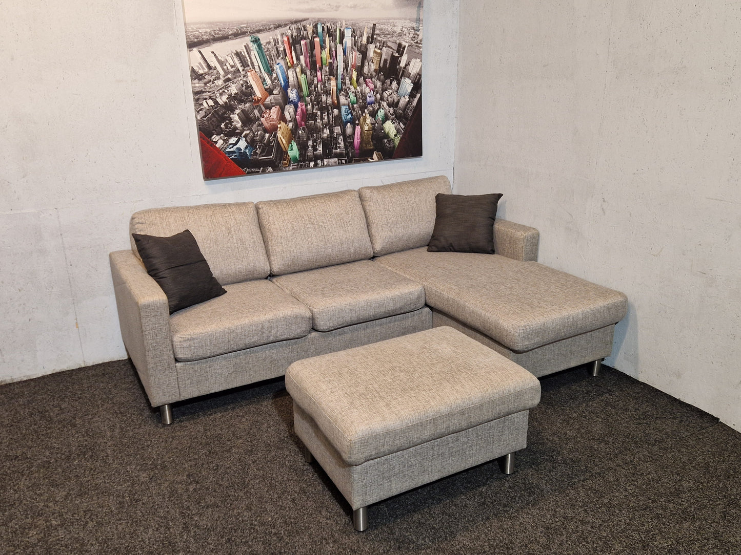 HJØRNESOFA # SJESELONG # PUFF # GRATIS FRAKT*