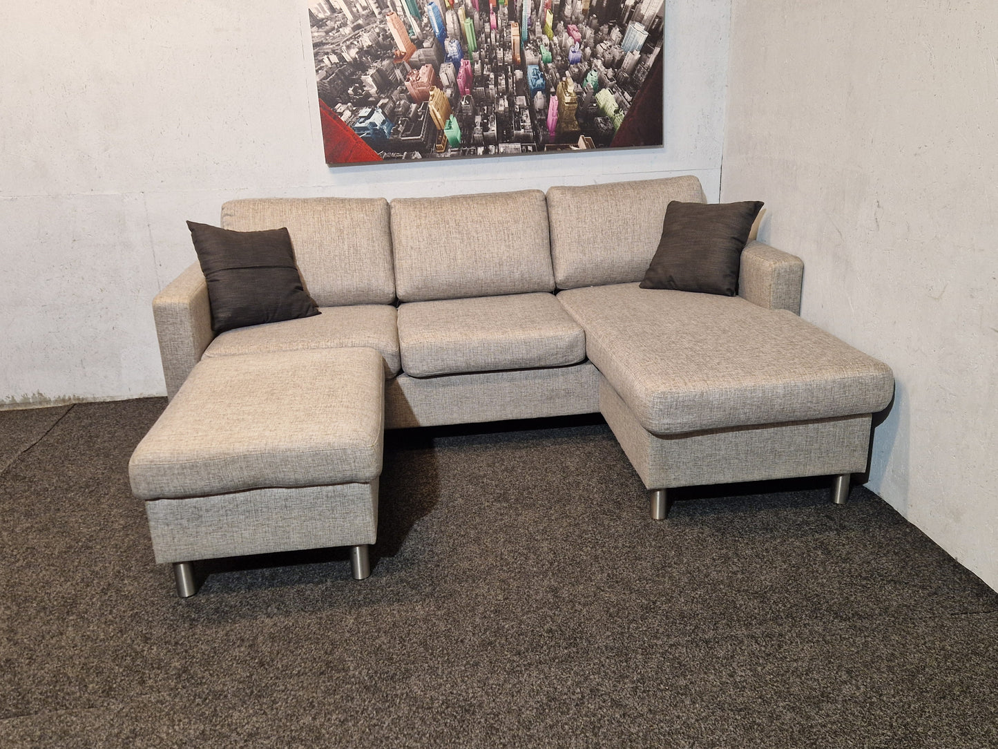 HJØRNESOFA # SJESELONG # PUFF # GRATIS FRAKT*