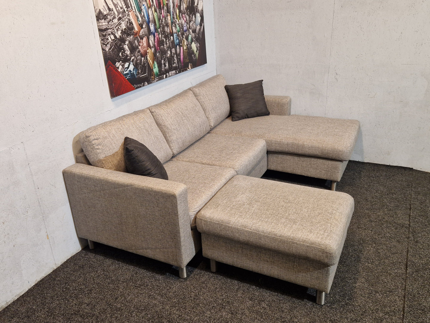 HJØRNESOFA # SJESELONG # PUFF # GRATIS FRAKT*