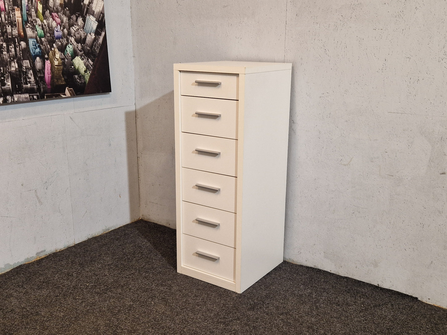 Kommode, 6 skuffer.