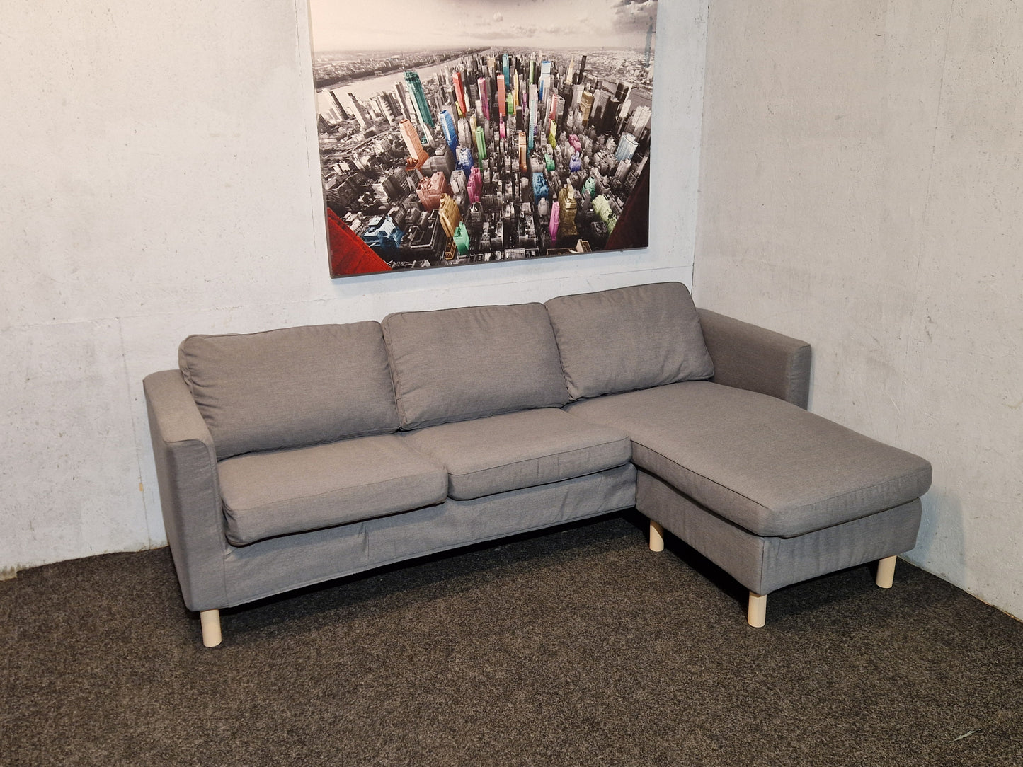 HJØRNESOFA #  VENDBAR SJESELONG # NYRENSET # GRATIS FRAKT*
