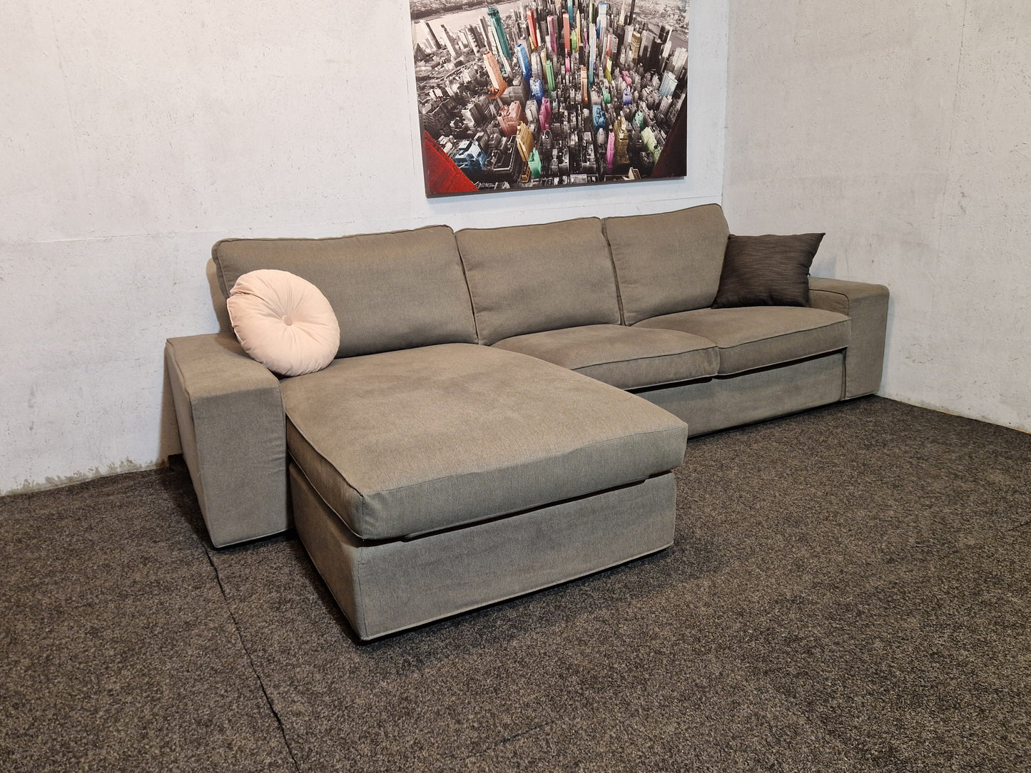 HJØRNESOFA #  VENDBAR SJESELONG # NYRENSET # GRATIS FRAKT*