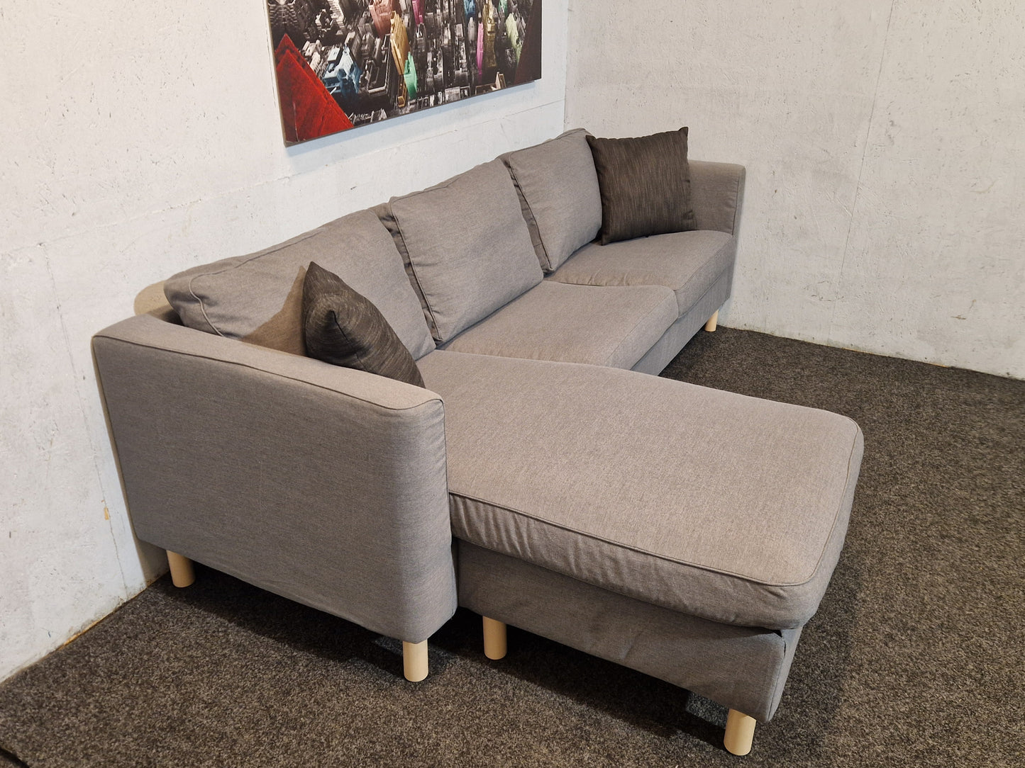 HJØRNESOFA #  VENDBAR SJESELONG # NYRENSET # GRATIS FRAKT*