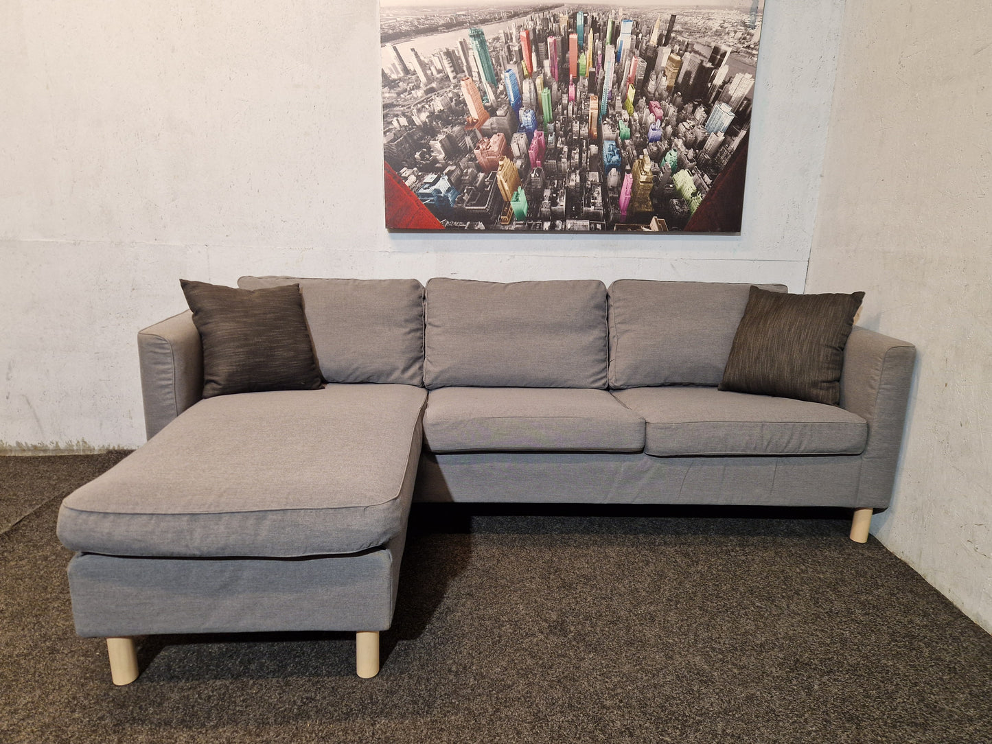 HJØRNESOFA #  VENDBAR SJESELONG # NYRENSET # GRATIS FRAKT*