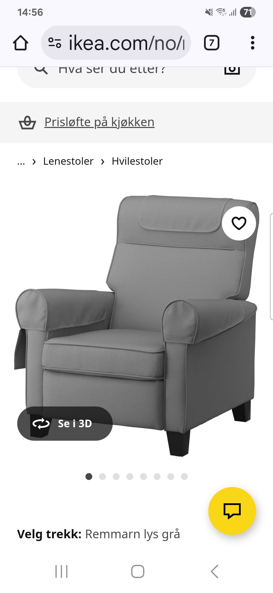 2 X LENESTOL # IKEA MUREN # NYRENSET # GRATIS FRAKT*