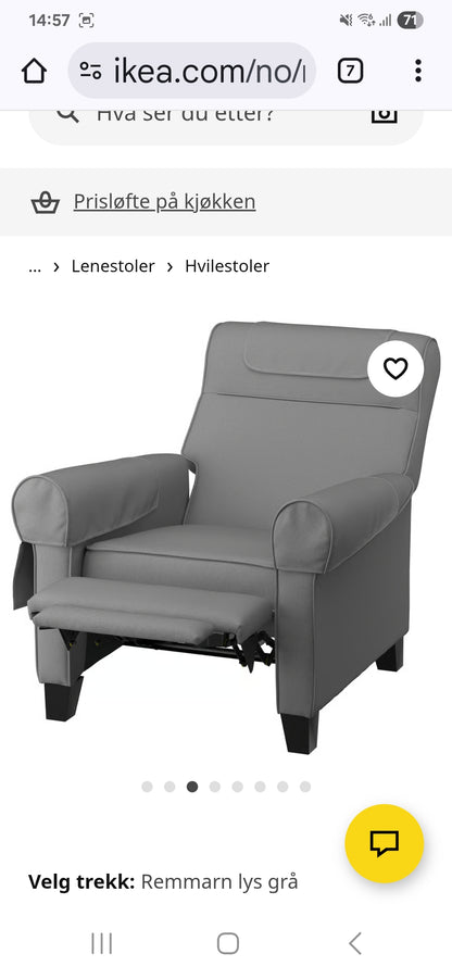 2 X LENESTOL # IKEA MUREN # NYRENSET # GRATIS FRAKT*